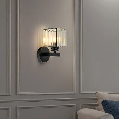 Crystal Round and Square Wall Lights
