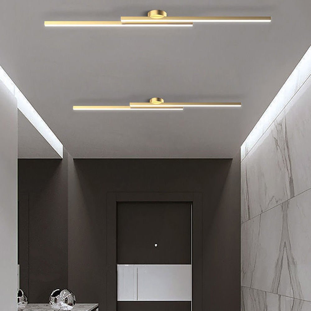 Variant image for Modern Aluminium Long Strip Semi Flush Mount LED Ceiling Light | Ceiling Light | Flush Mount Ceiling Light | LED Ceiling Lights | Ceiling Light Fixture | Indoor Lighting – Emeglin-25