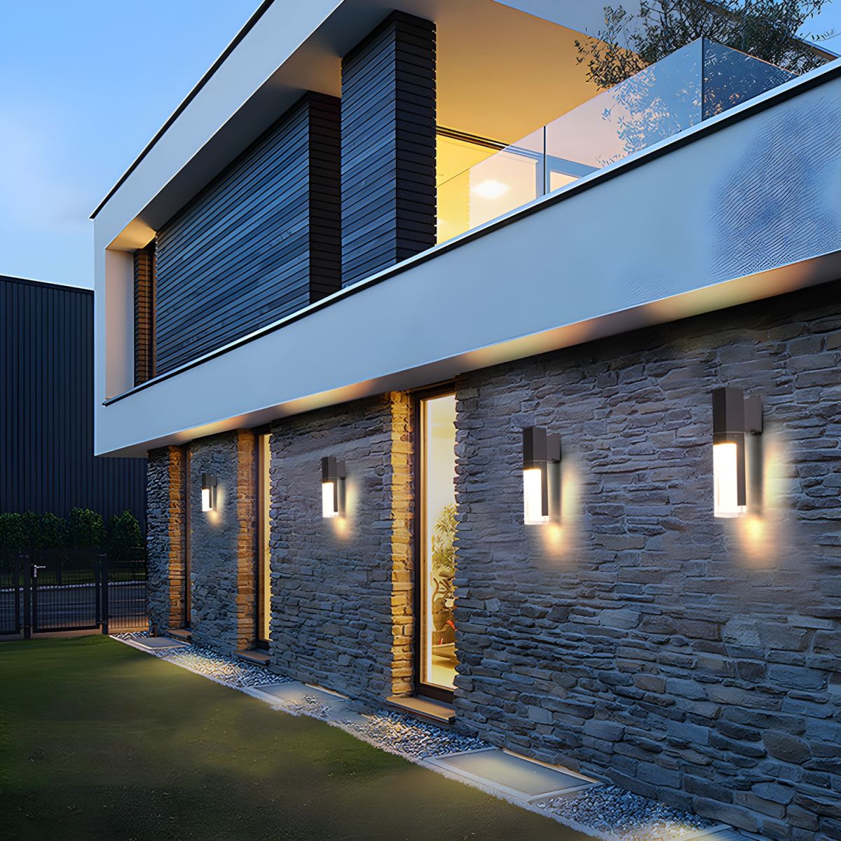 Black LED Outdoor Wall Lights