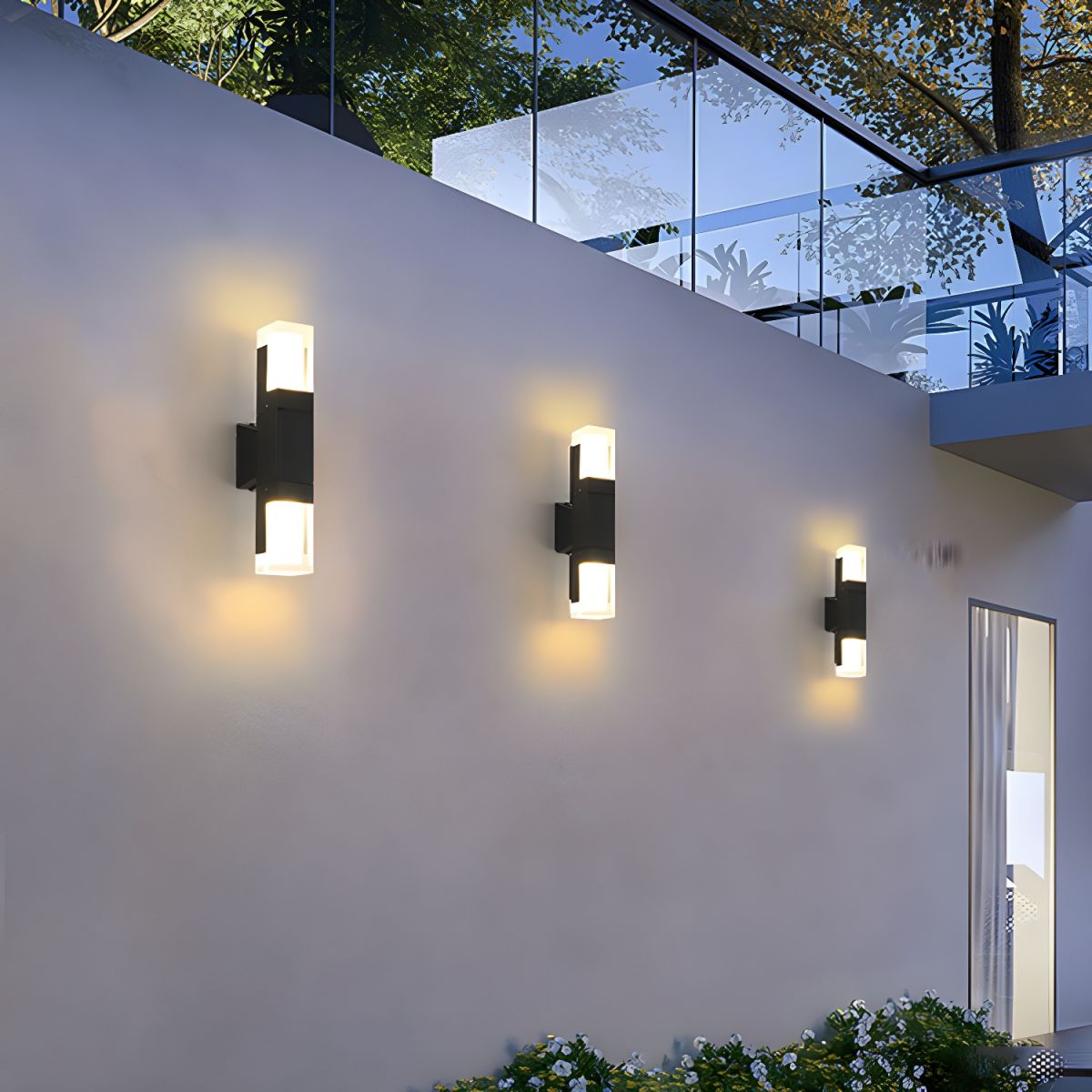 Variant image for Black LED Outdoor Wall Lights | Outdoor Wall Lights | Modern Outdoor Wall Lights | Exterior Wall Lights | Garden Wall Lights – Emeglin-5