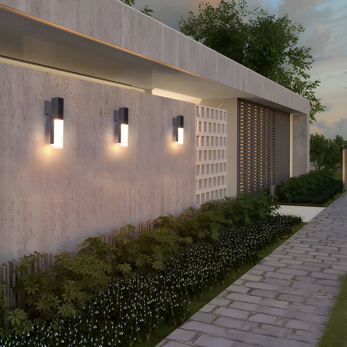 Black LED Outdoor Wall Lights