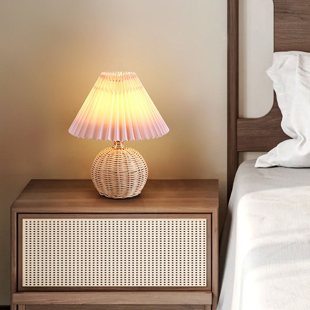 Variant image for Modern Simple Bamboo Weaving Table Lamp | Table Lamp | Bedside Lamps | Desk Lamp | Bedside Table Lamps | Table Lamps for Living Room – Emeglin-7