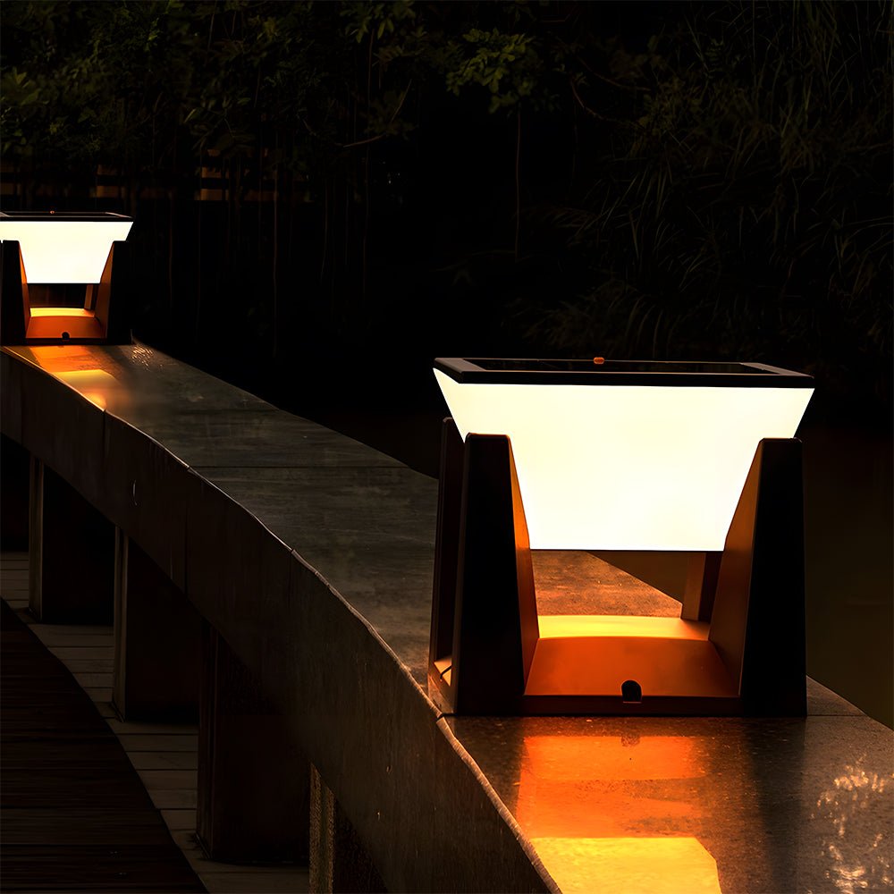 Simple Solar Power Outdoor LED Wall Lights