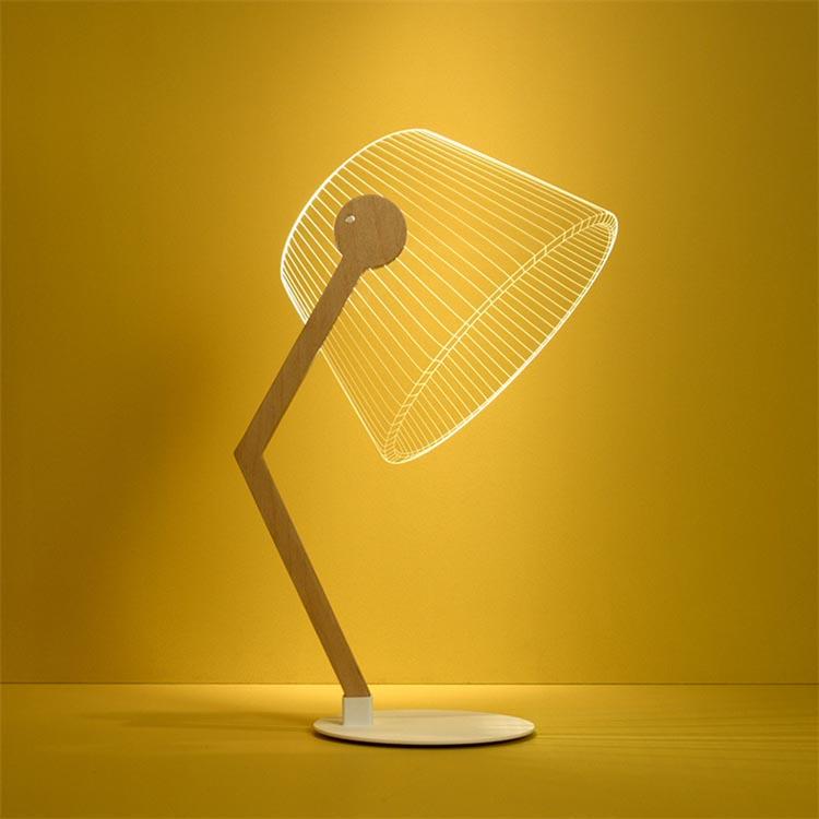 3D Sparkly Acrylic Bedside LED Lamp