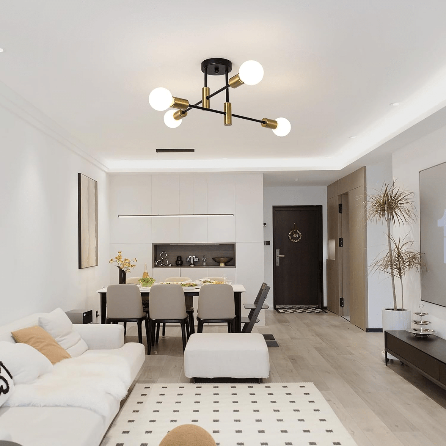 Modern Nordic Black Ceiling Light