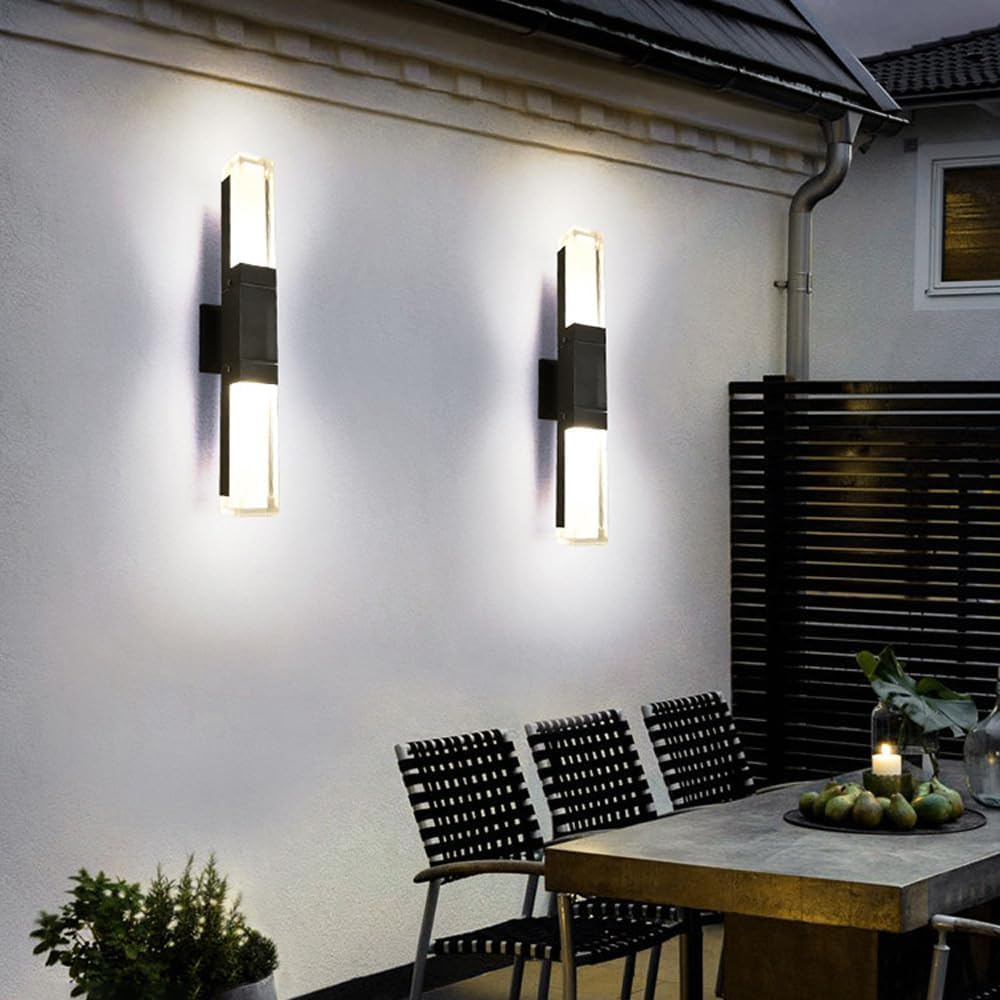 Variant image for Black LED Outdoor Wall Lights | Outdoor Wall Lights | Modern Outdoor Wall Lights | Exterior Wall Lights | Garden Wall Lights – Emeglin-7