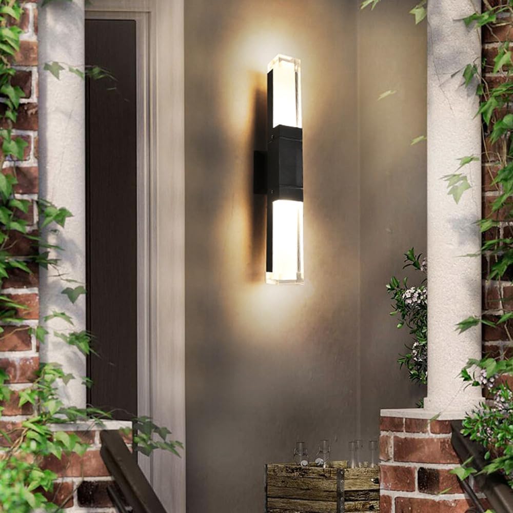 Variant image for Black LED Outdoor Wall Lights | Outdoor Wall Lights | Modern Outdoor Wall Lights | Exterior Wall Lights | Garden Wall Lights – Emeglin-9