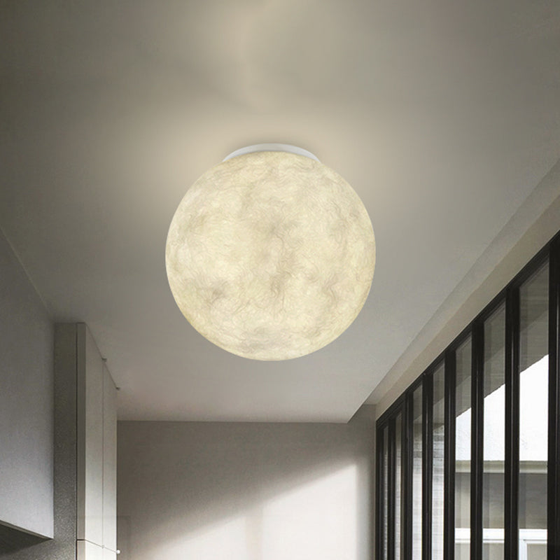 Ball Moon Glass Flush Mounted Light