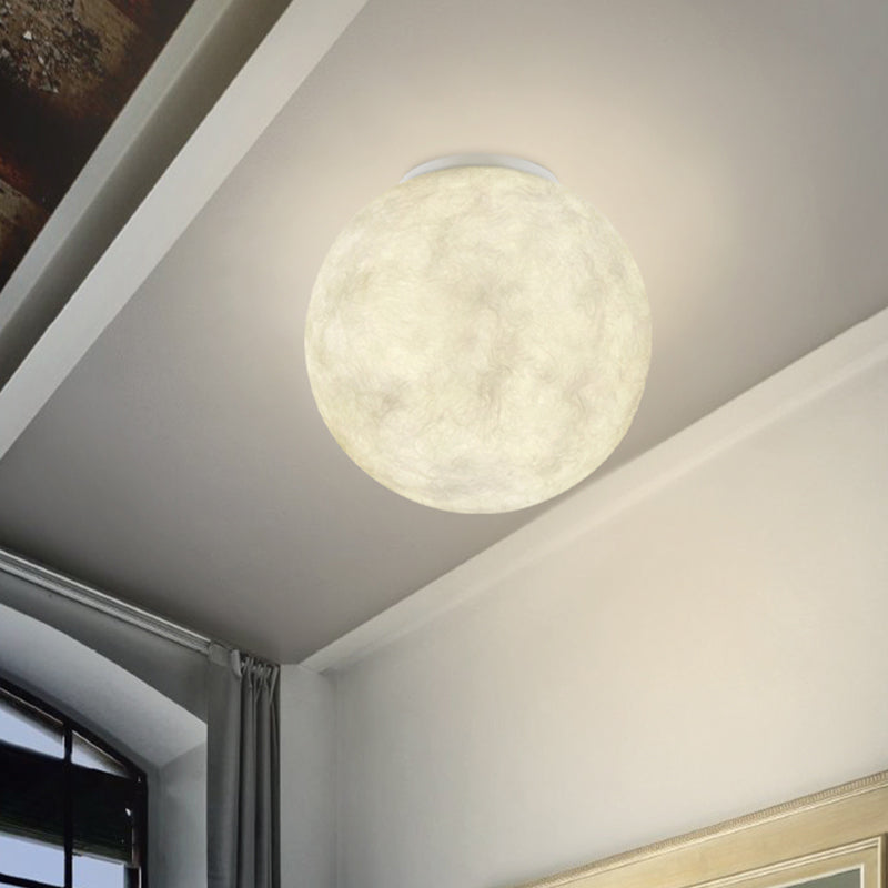 Ball Moon Glass Flush Mounted Light
