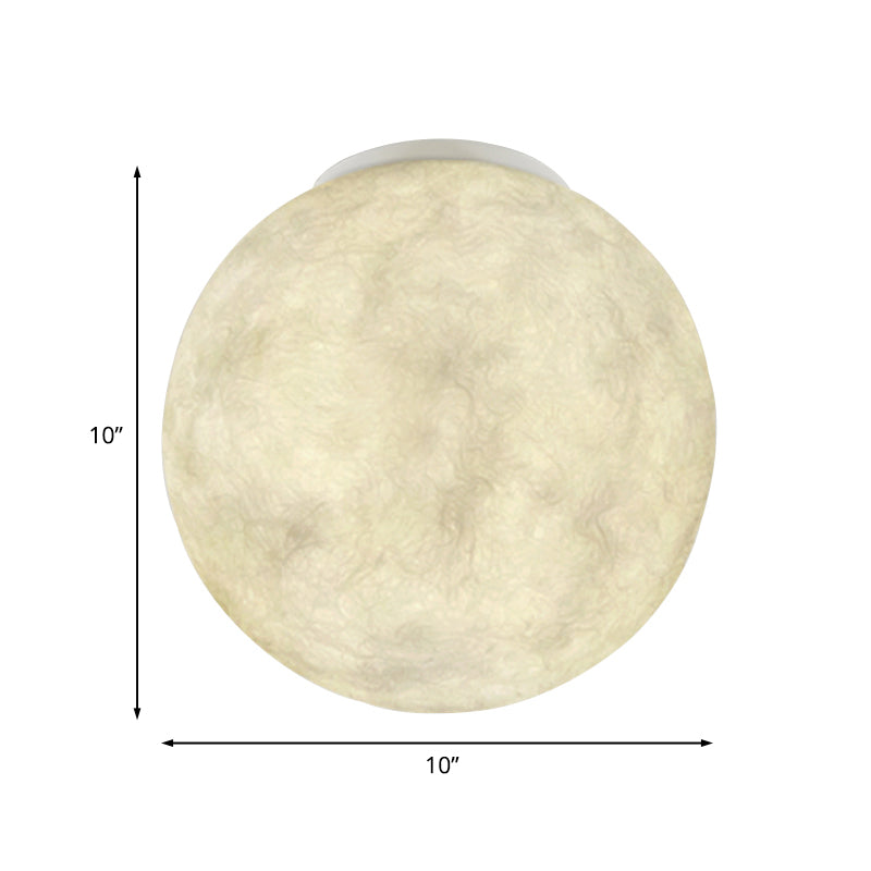 Ball Moon Glass Flush Mounted Light