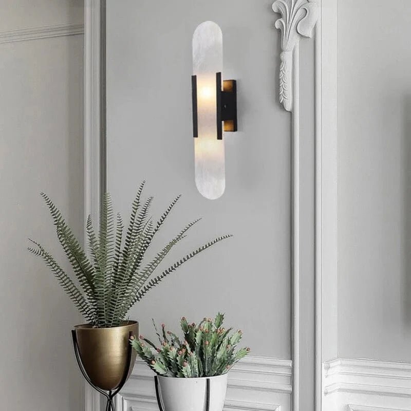Chan Black and Gold LED Wall Lamp