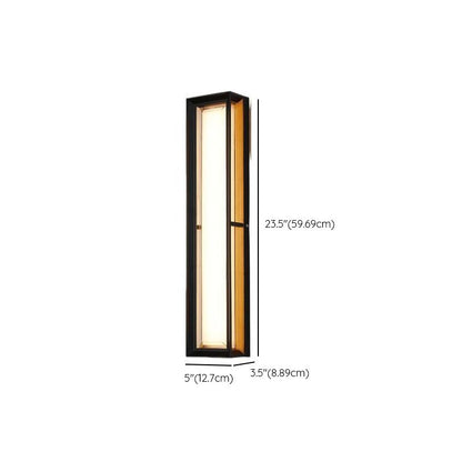 Contemporary Black Outdoor LED Wall Lights