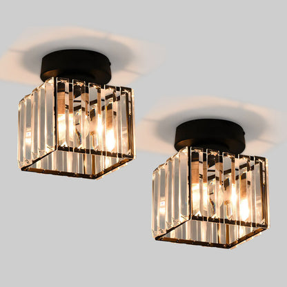 Crystal Semi Flush Mount Ceiling Light