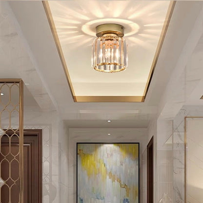 Crystal Semi Flush Mount Ceiling Light