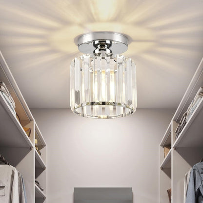 Crystal Semi Flush Mount Ceiling Light