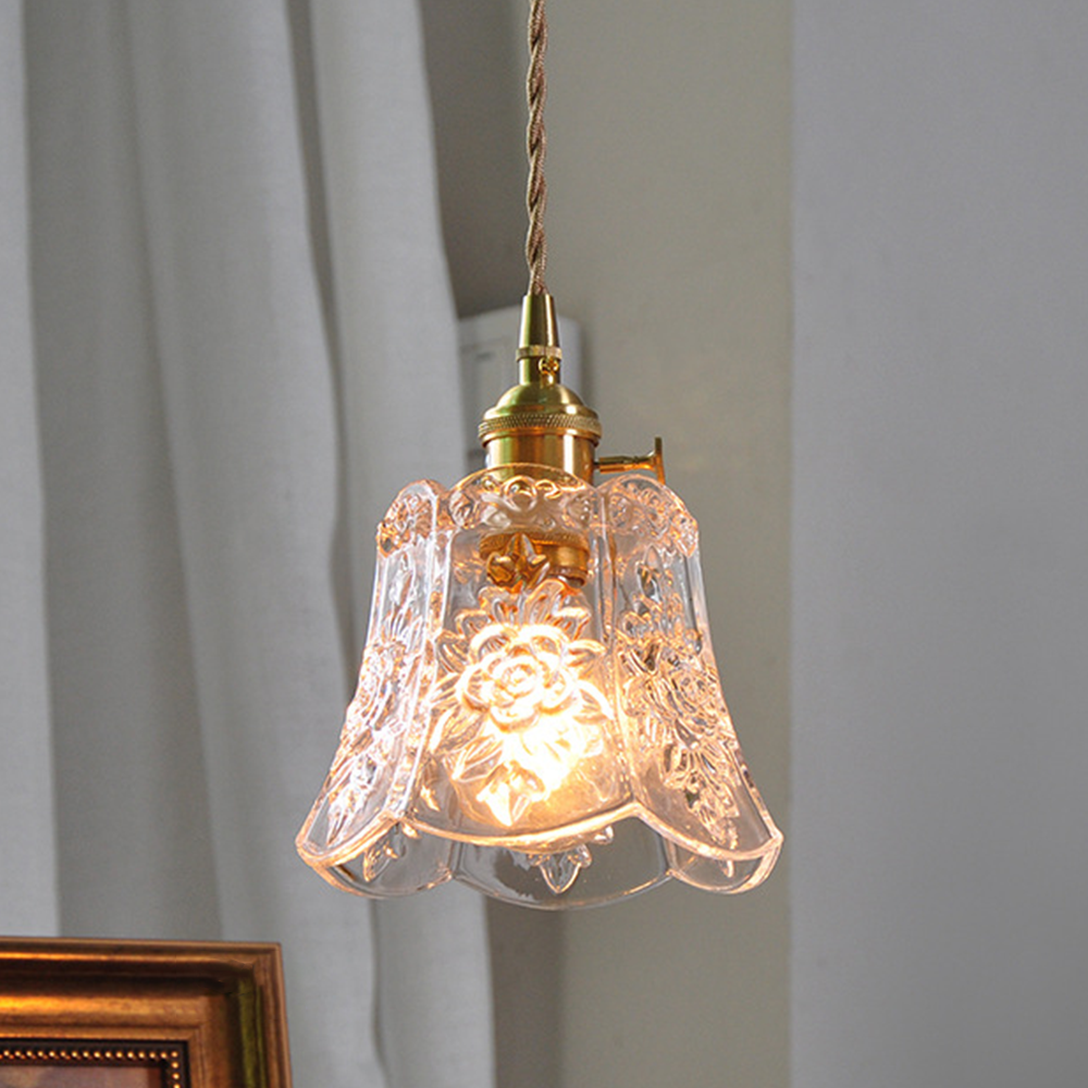Flower Glass Pendant Light