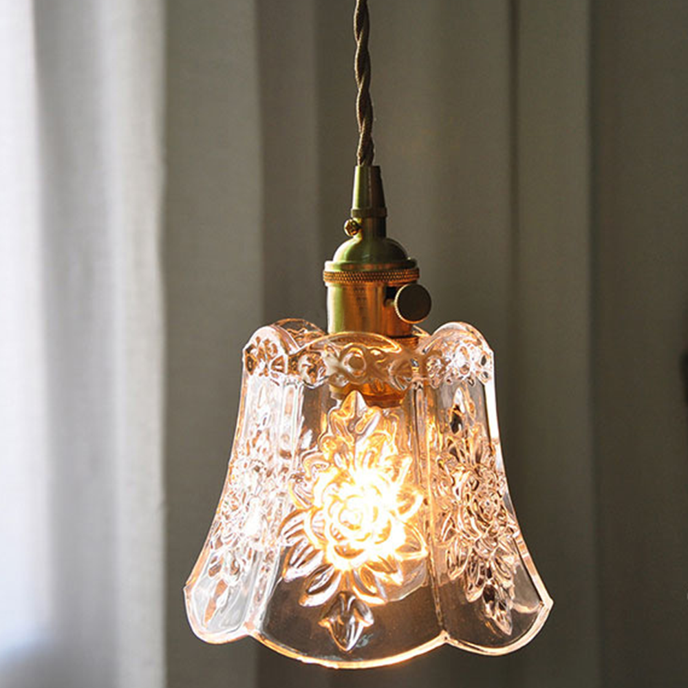 Flower Glass Pendant Light