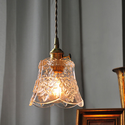 Flower Glass Pendant Light
