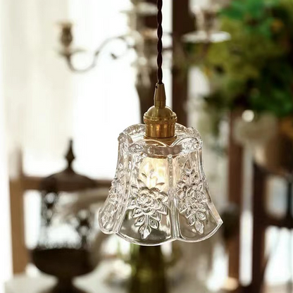Flower Glass Pendant Light