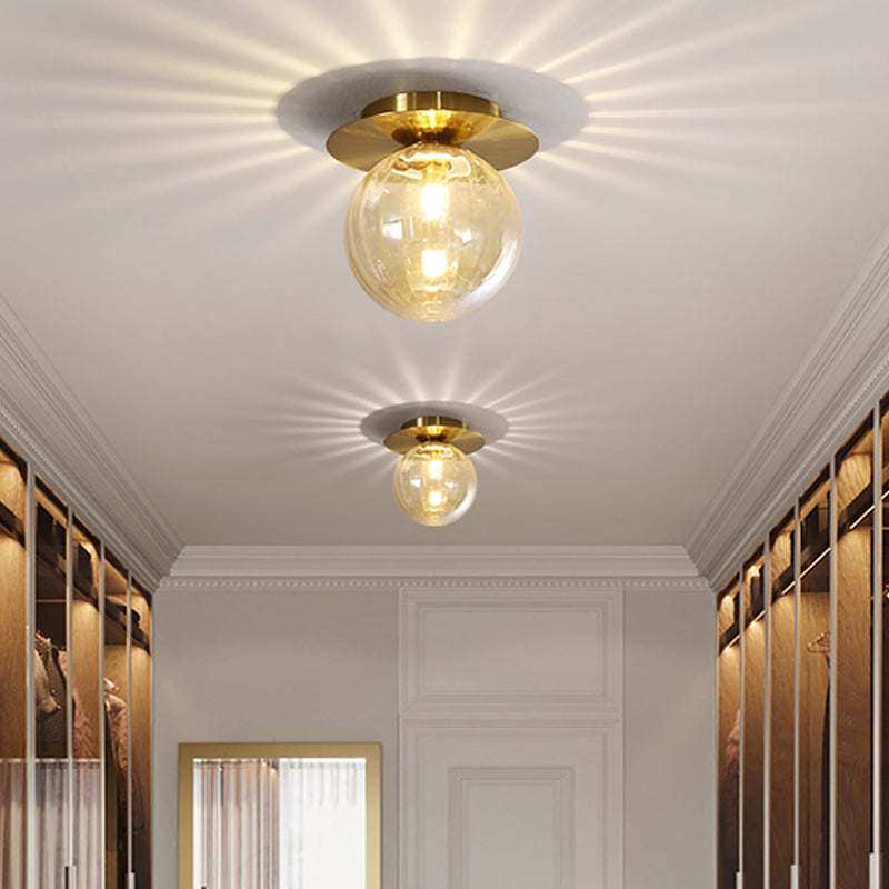 Globe Corridor Flushmount Lighting