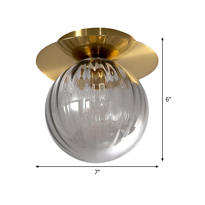 Globe Corridor Flushmount Lighting