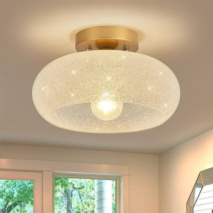 Variant image for Modern Round Glass Ceiling Light | Ceiling Light Fixture | Flush Mount Ceiling Light | Indoor Lighting | Contemporary Design – Emeglin-2