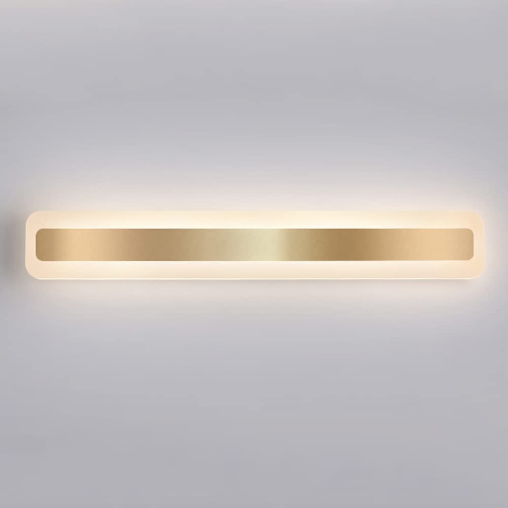 Gold Metal Long Mirror Wall Light