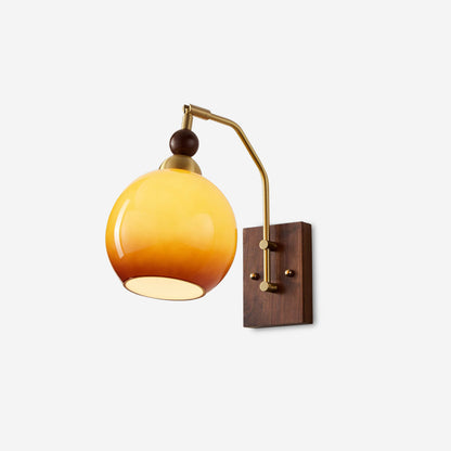 Jovene Amber Glass Wall Lamp