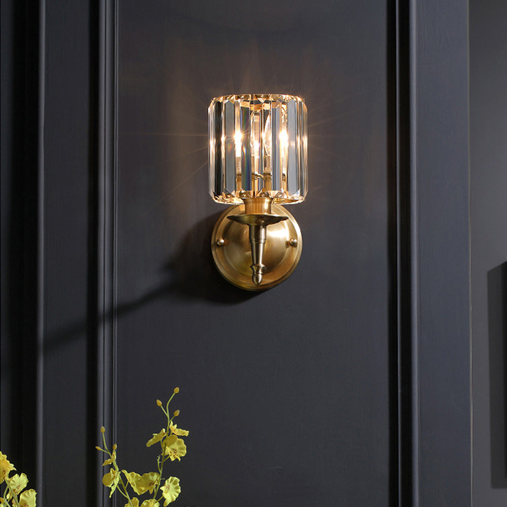 Luxury Clear Crystal Wall Light