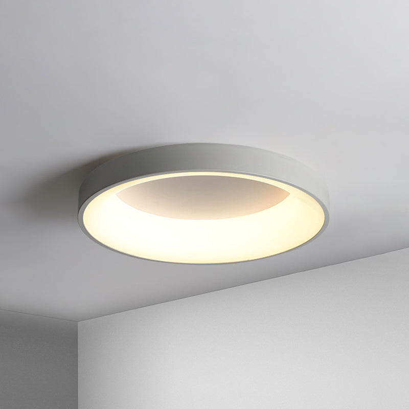 Metal Circular Flush Mount Ceiling Lamp