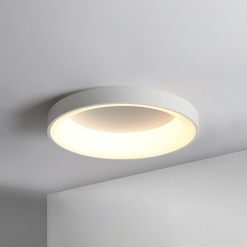 Metal Circular Flush Mount Ceiling Lamp