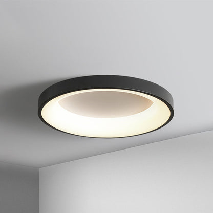 Metal Circular Flush Mount Ceiling Lamp