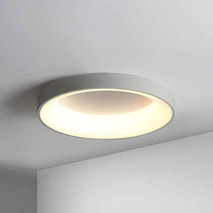 Metal Circular Flush Mount Ceiling Lamp