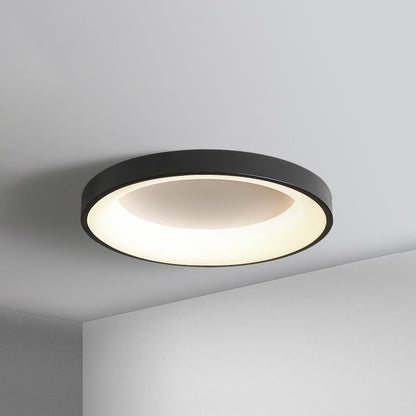 Metal Circular Flush Mount Ceiling Lamp