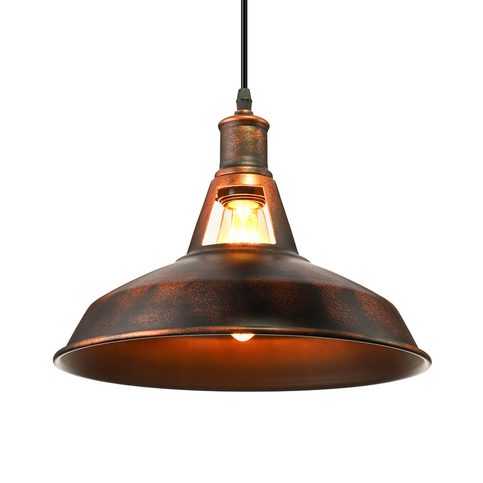 Metal Rust Pendant Light Fixture