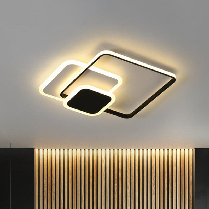 Minimalist Geometric Flush Mount Lighting