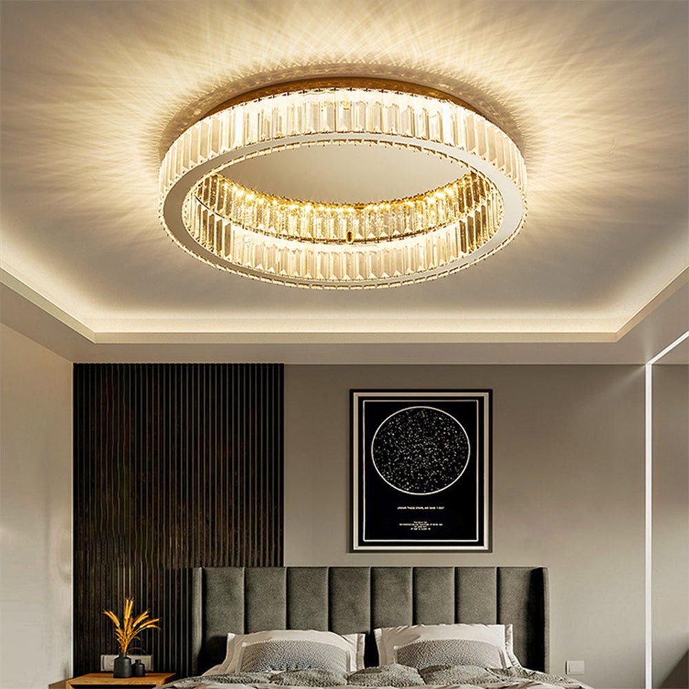 Round Crystal Ceiling Light