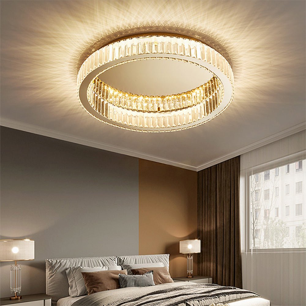 Round Crystal Ceiling Light