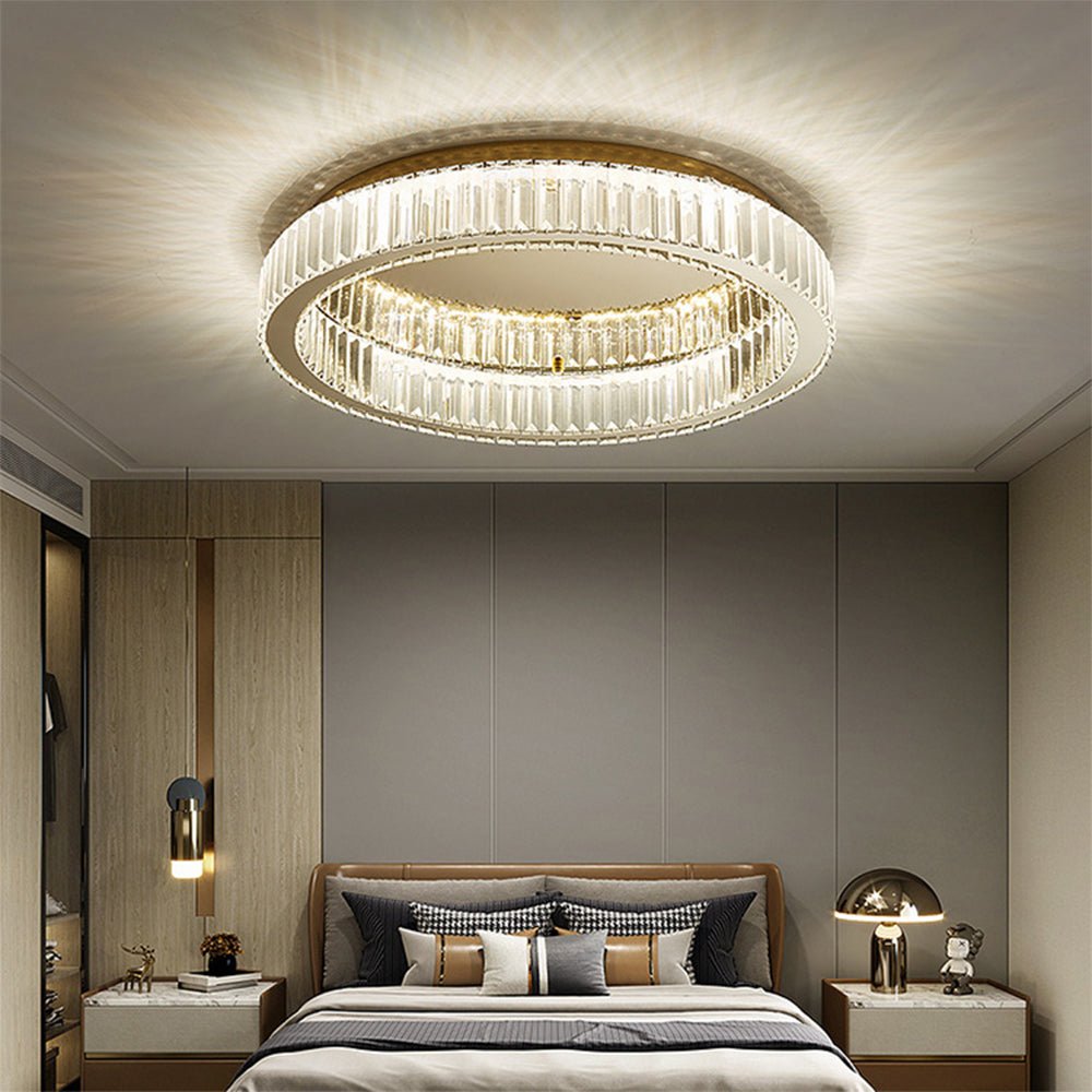Round Crystal Ceiling Light