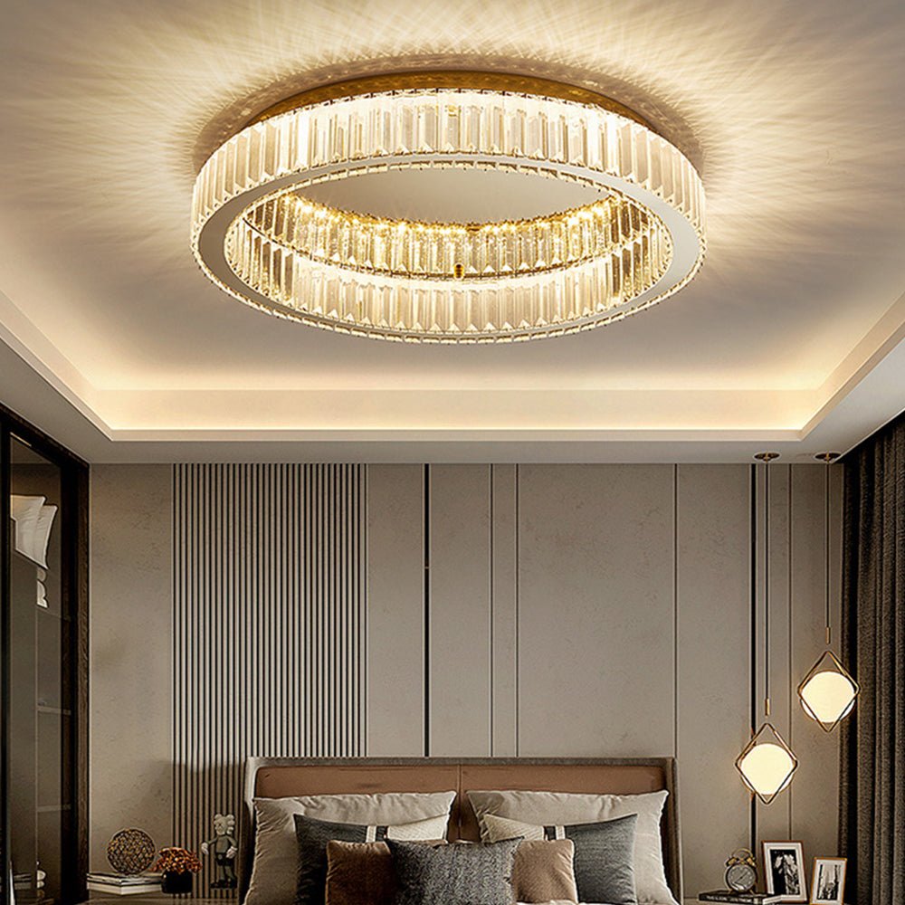 Round Crystal Ceiling Light