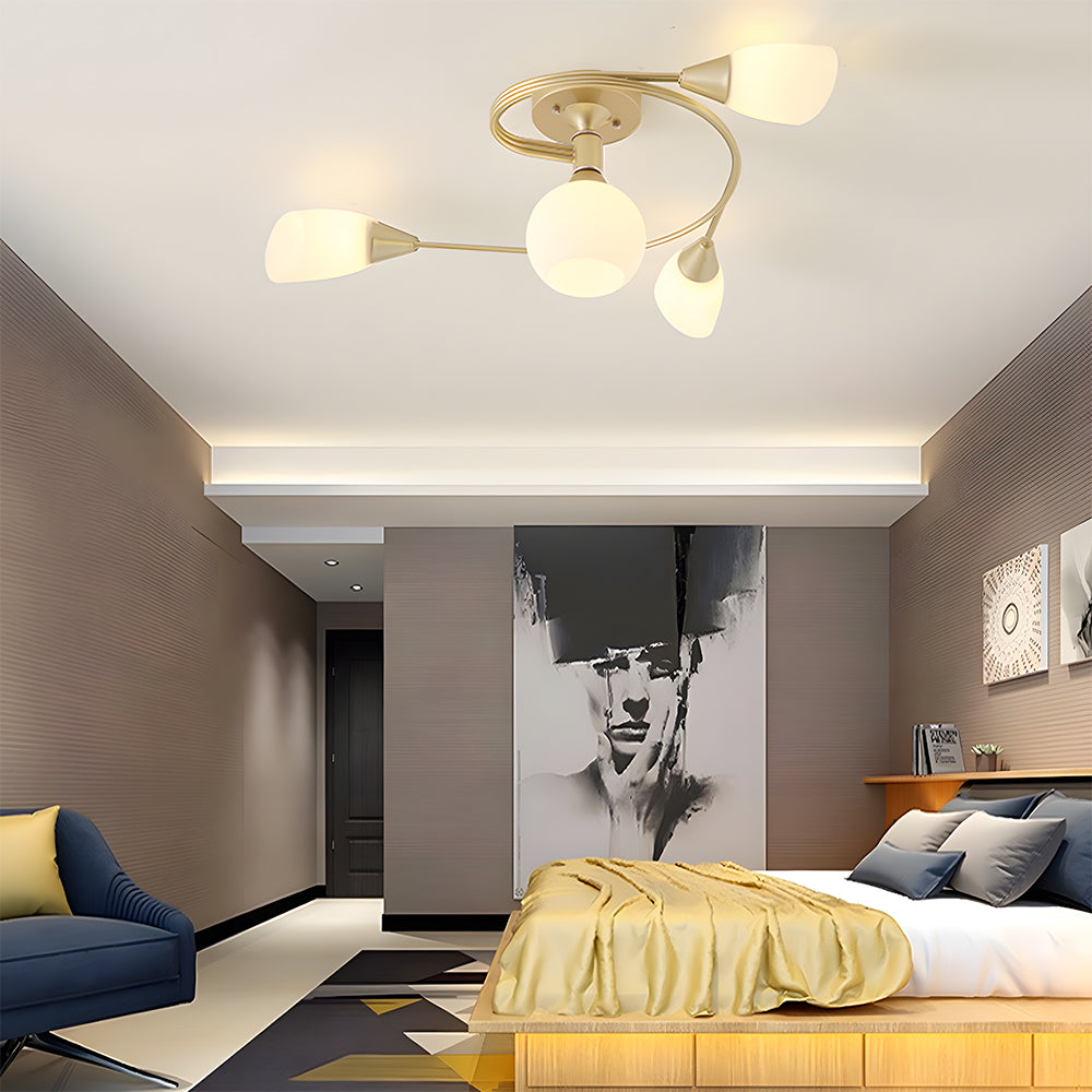 Modern Creative Semi Flush Mount Ceiling Light