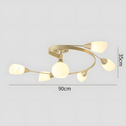 Modern Creative Semi Flush Mount Ceiling Light
