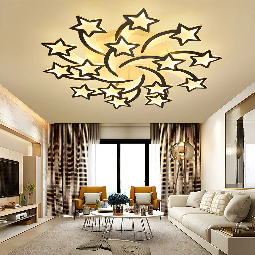 Modern Creative Stars Design Ceiling Light