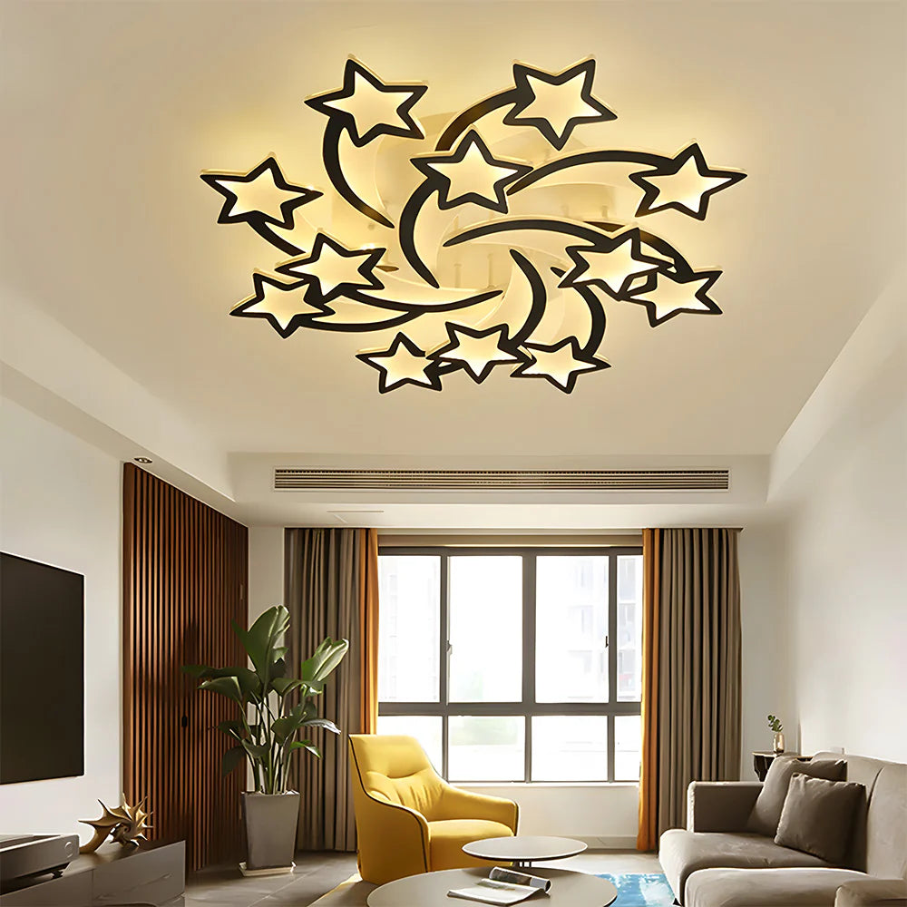 Modern Creative Stars Design Ceiling Light