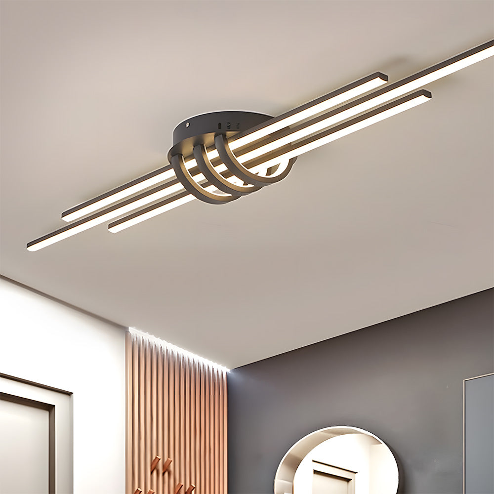 Modern Design Lines Aluminum Ceiling Lamp