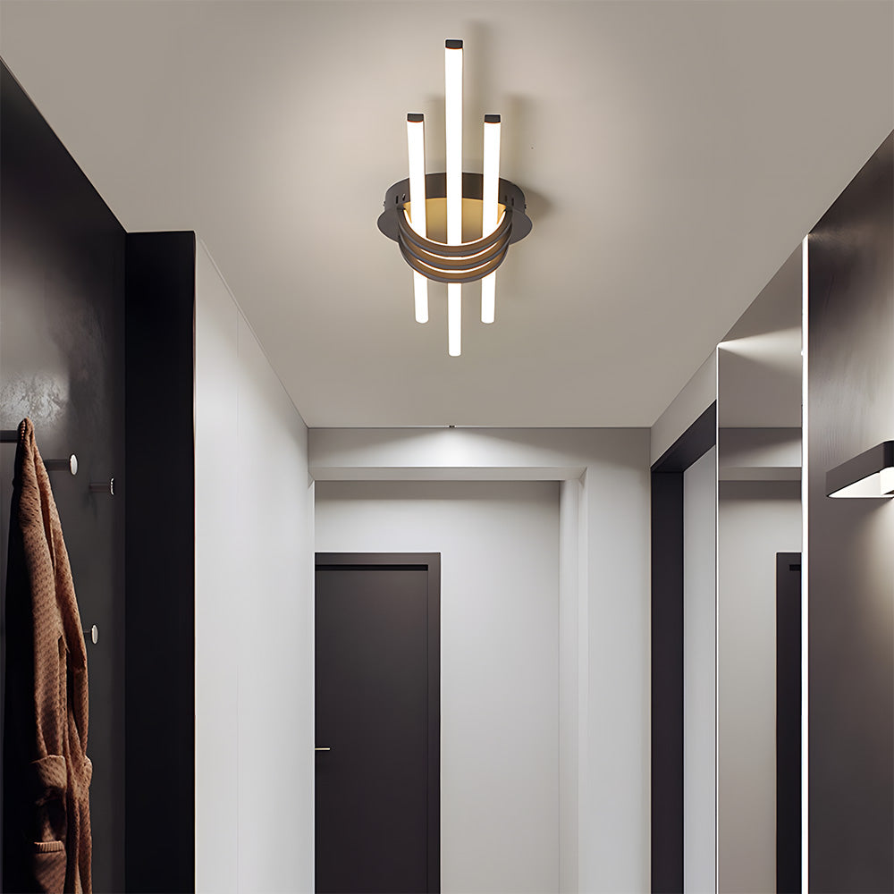 Modern Design Lines Aluminum Ceiling Lamp