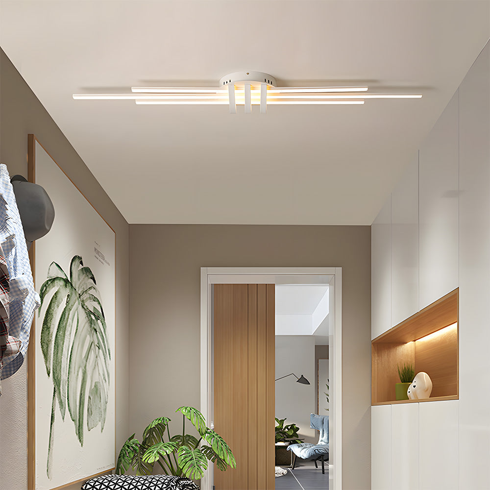 Modern Design Lines Aluminum Ceiling Lamp