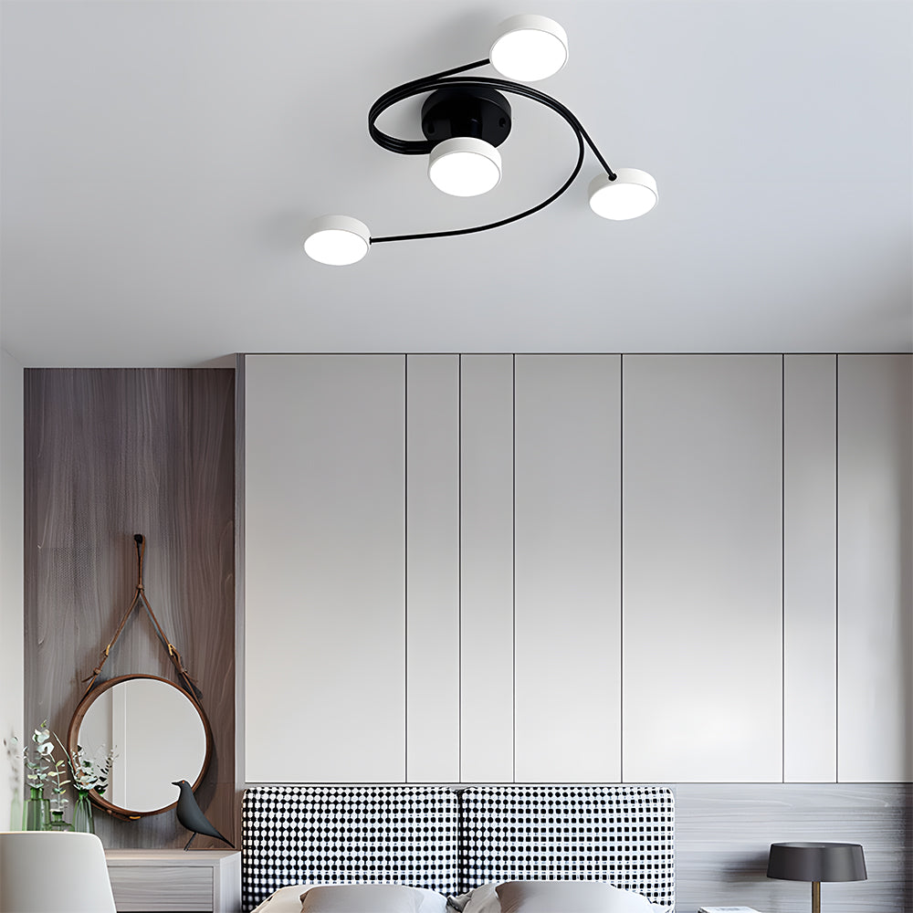 Modern Flush Mount Chandelier
