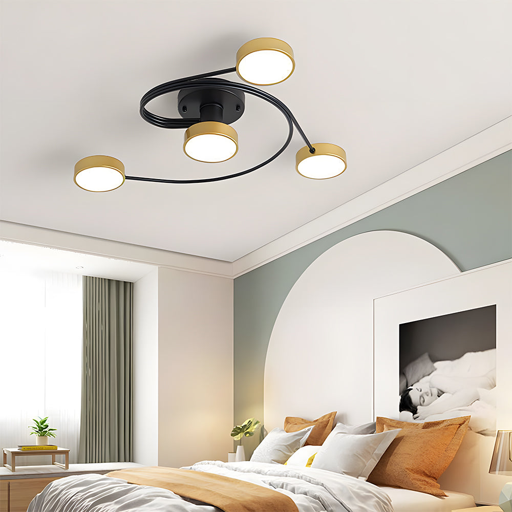 Modern Flush Mount Chandelier