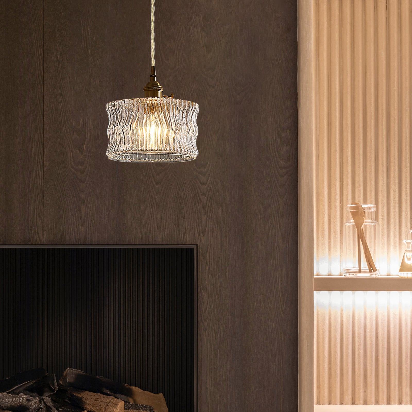 Modern Glass Shade Pendant Light